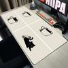 Funny black cat Mouse Pads Cute Cat Computer XXL Mausepad Company Desk Pad X Large Kawaii Cushion Office Accessories Rug