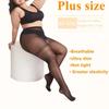 Oversize Women High Waist Pantyhose Plus Size Stockings With Garter Belt Stretchy Sexy Summer Tights 3Xxxl