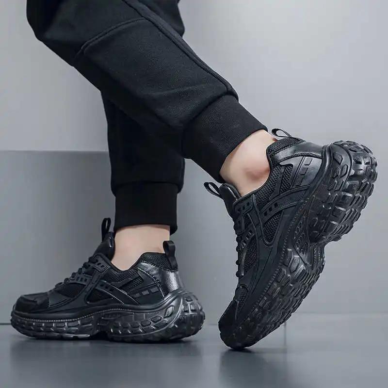 Round Toe Massive Fall Shoes Heels Elegant Sneakers For Men Dress Sports Functional Workout Branded Scarp Suppliers Runner