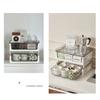 Coffee Table Dust-proof Cup Storage Box Plastic Multi-layer Transparent Storage Rack Drawer-type Office Storage File Storage