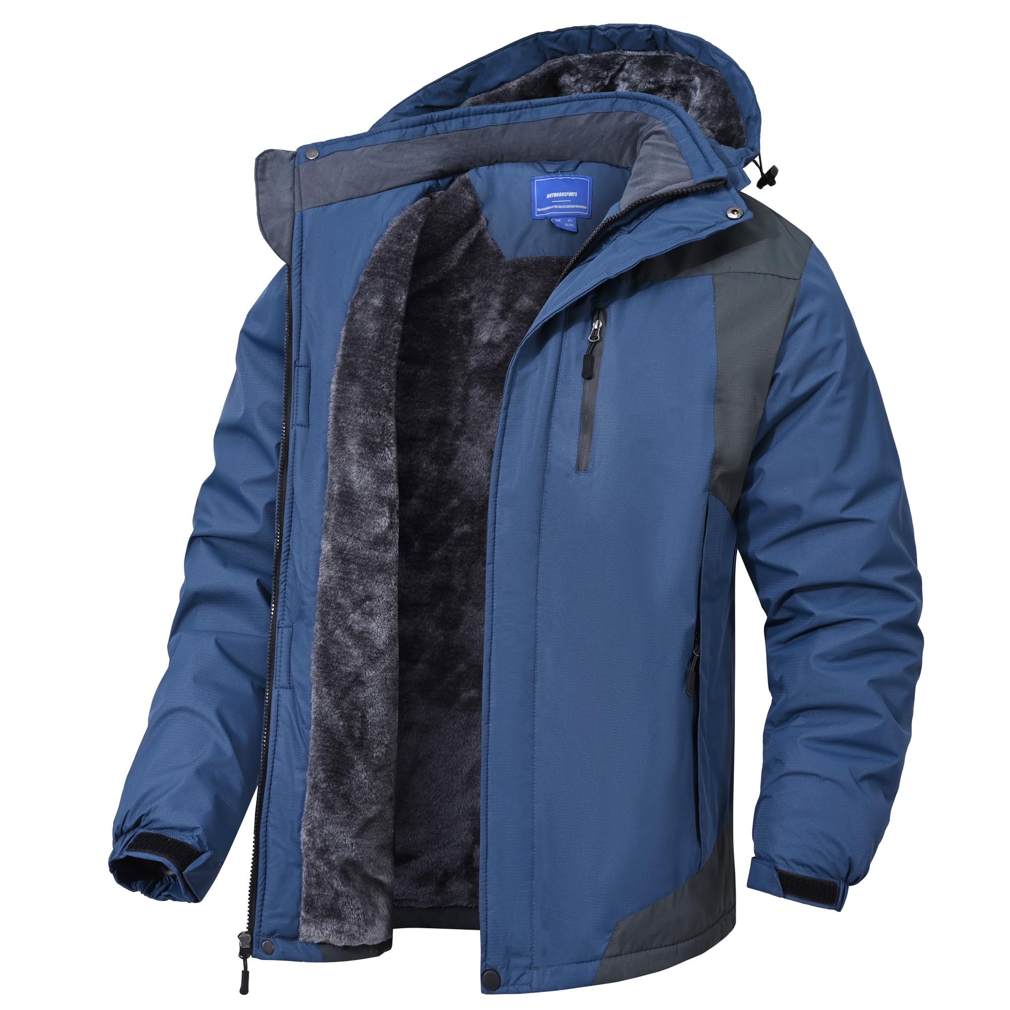 

Winter Hardshell Ski Waterproof Winter Jacket for and Size M [uncn] Men s Jacket, Hiking, Fishing, More, Blue, синий