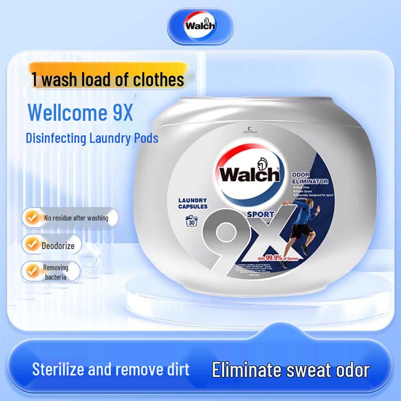 Walch 9X Antibacterial Laundry Pods