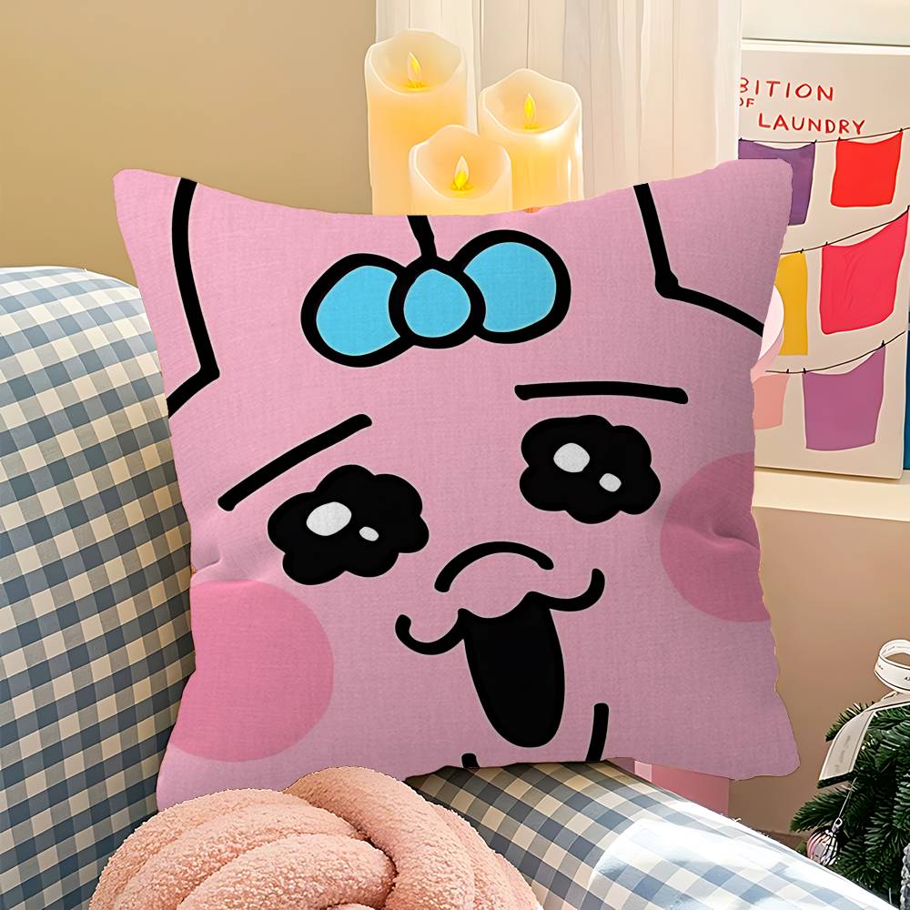 Cute O-Opanchu U-Usagi Personalized Pillow Dust Cover Bedroom Kids Party Decoration Pillowcase Birthday Children Gift