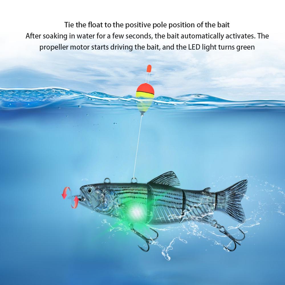 Esca Intelligente Automatica da Nuoto 130mm 35g: Robot Pesce Elettronico con Elica