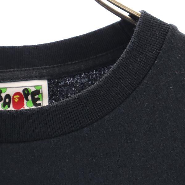 BAPE Print Short sleeve T-shirt S black A BATHING APE Men's Used