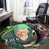 Zoro, StrawHatLuffy Office Round Area Rug, Indoor Mat Suitable For Office, Under Office Chairs Bedroom Living Room Home Decor, DT1212067