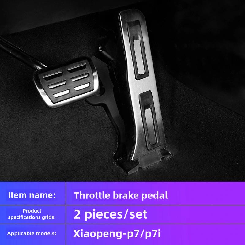 For Xpeng P7 P7i 2022-25 Accelerator Brake Pedal Pads Covers Anti Slip Accelerator Brake Foot Pedal Pads