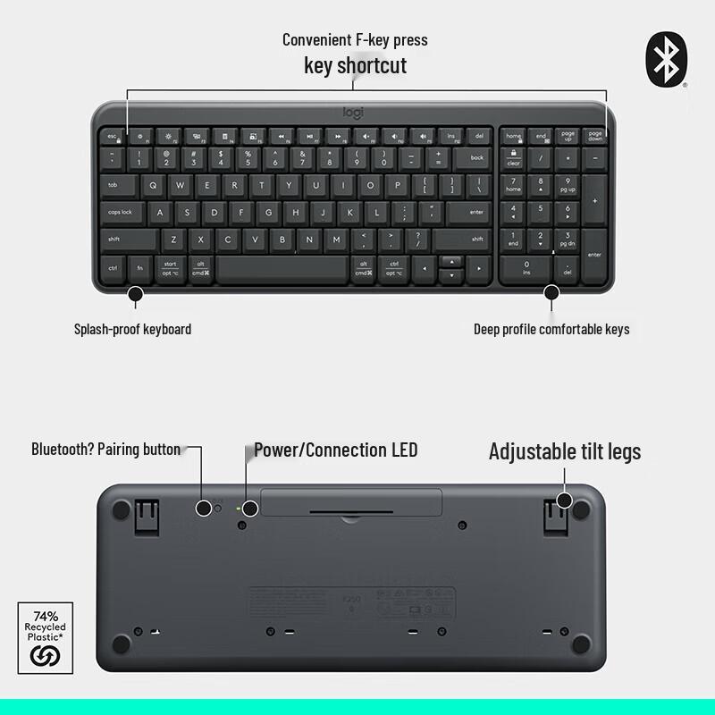 Logitech K251 Enterprise Bluetooth Wireless Office Keyboard