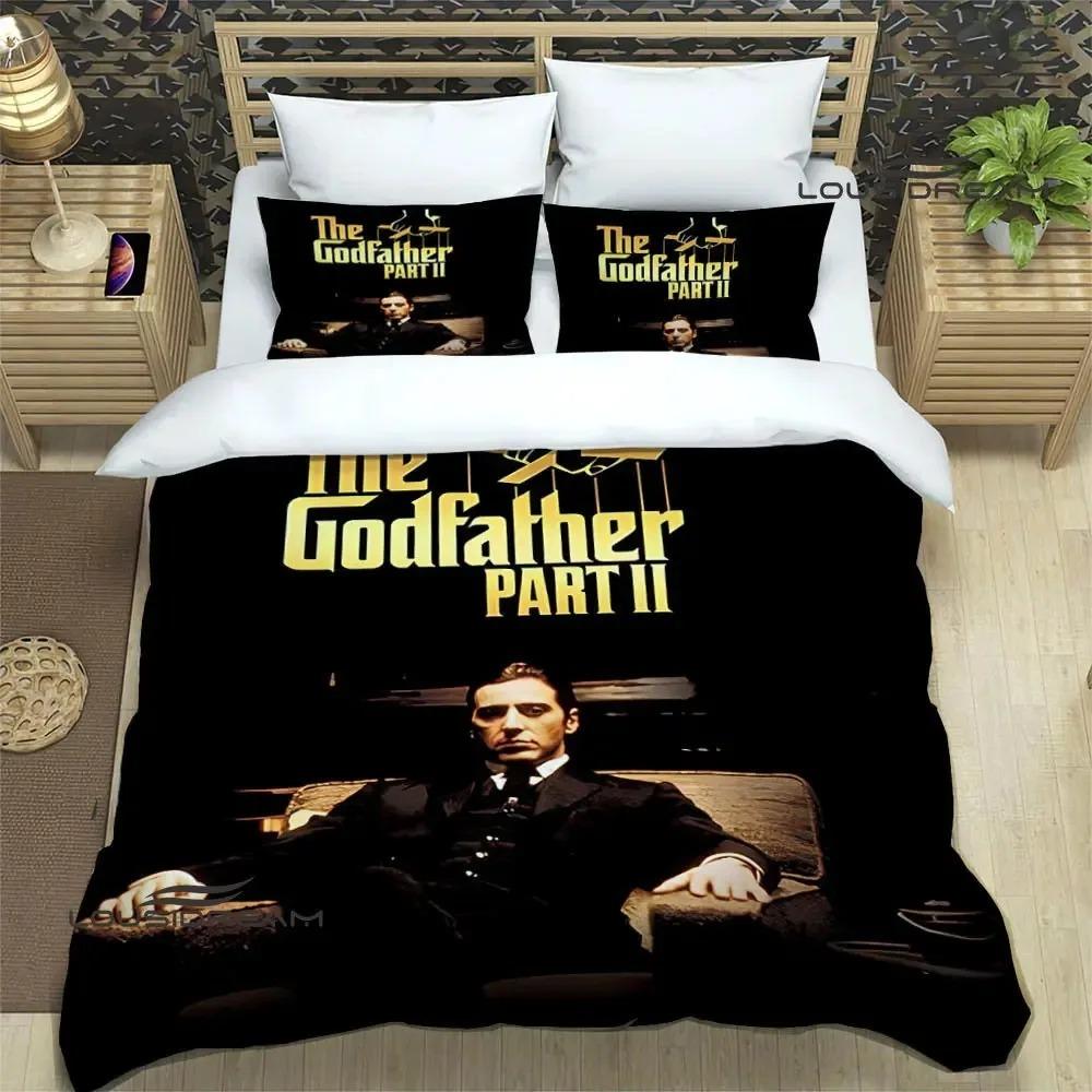 Der Pate bedruckte Bettwäschesets exquisites Bettzubehör-Set Bettbezug Bettdecken-Set Bettwäscheset Luxus Geburtstagsgeschenk