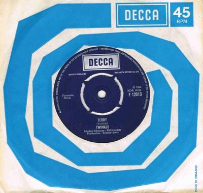 7-Zoll-Schallplatte TWINKLE Terry F12013 Decca 1964 UK Pop Gebraucht