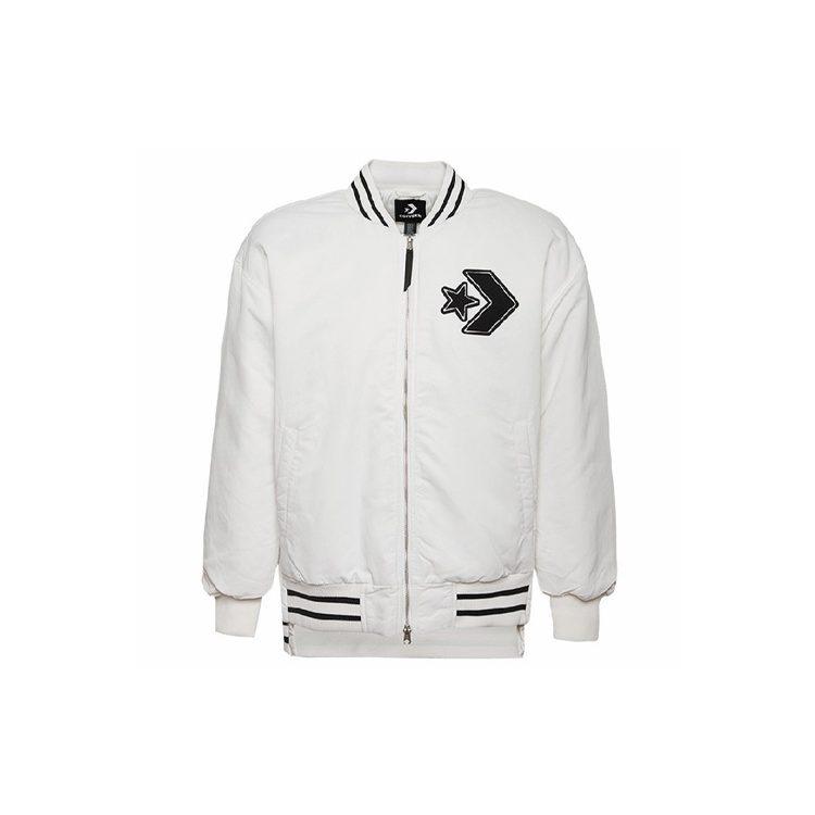 Converse Baseball Jacket Men's White 10019324-A01