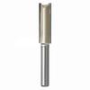 60mm Long 1/4 X 3/8 Inch Woodworking Straight Shank Dual Flute Router Bit Cutter