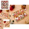 Unique Three-compartment Wooden Christmas Ornament Box In Playful Cartoon Style