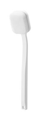 Yamazaki Magnetic Silicone Body & Facial Brush, White, W7 X D35.4 X H10.2cm, Tower Series, Body Brush & Facial Brush, Double-Sided, Wall-Mounted, 1055