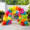 170Pcs multi-color latex balloon set suitable for birthday parties, weddings, Valentine's Day party decoration