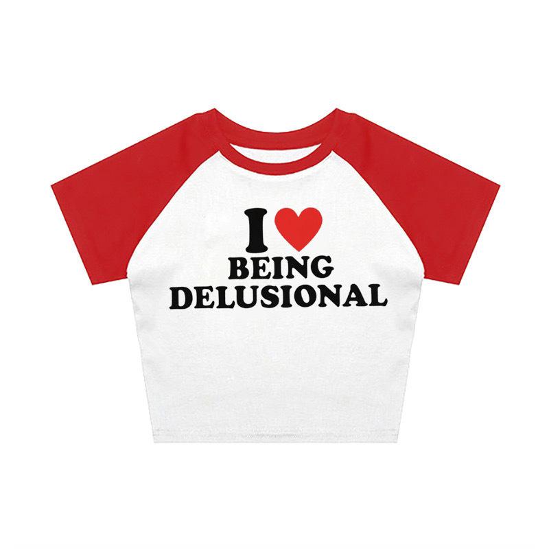 European and American Style T-shirt Summer New Letter Street Trend Short Slim Women's Clothing Wholesale