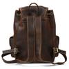 Retro Men'S Leather Backpack Men'S Leather Backpack Student Casual School Bag Going Out Travel Bag