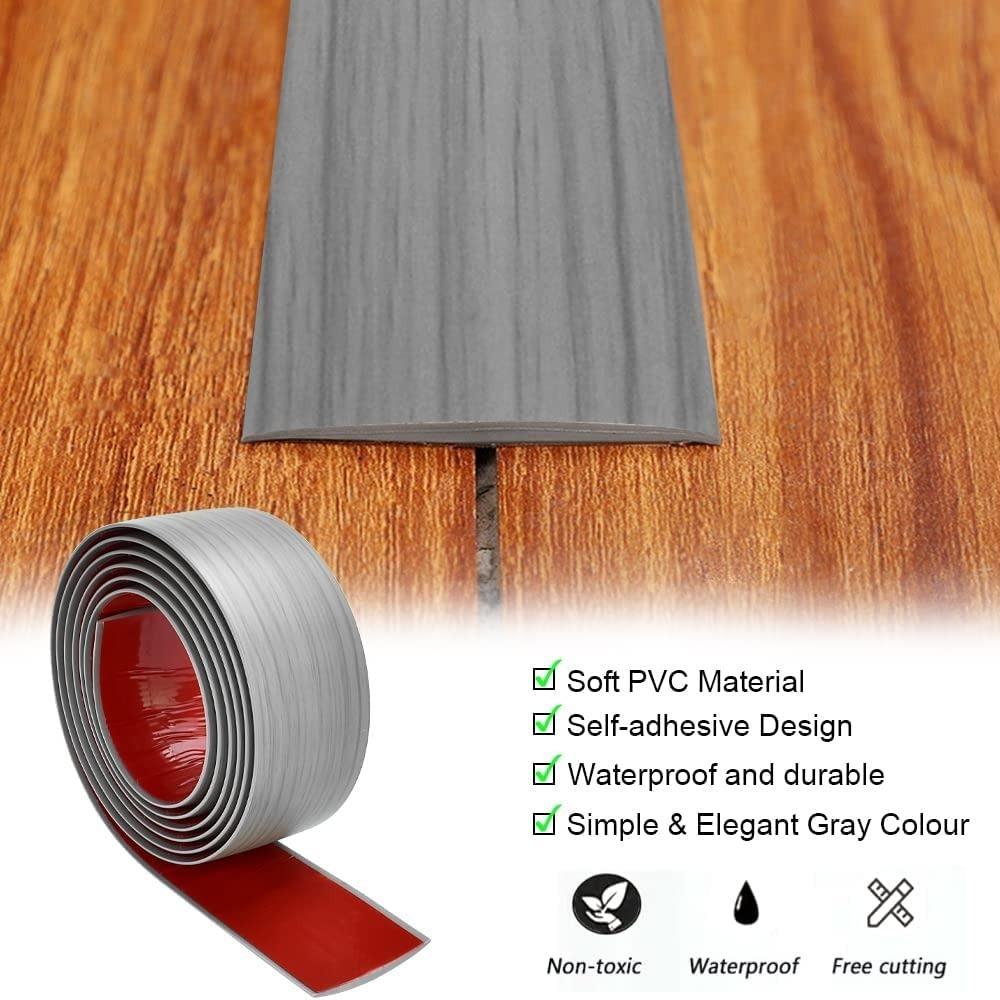 1 Stück 1Mx4cm Klebefreie Selbstklebende Schutzbodenmatte Flacher Knopfleisten PVC Boden Schwellenwert Nahtkantenleiste Heimdekoration