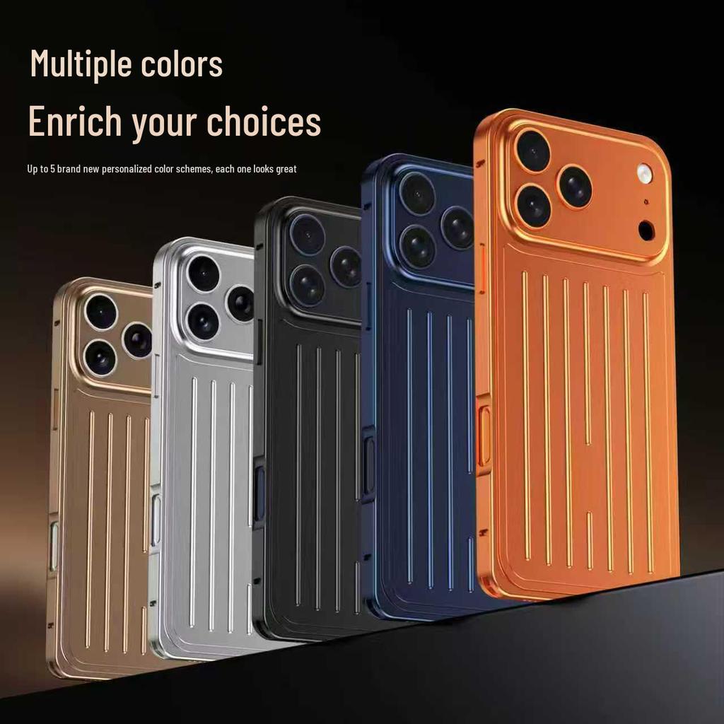 Minimalist Drop-Proof Suitcase Style Case for iPhone 17 & 16 Pro Max