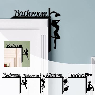 2022 Fun Corner DIY Stitching Decor The Door Wooden Living Room Wall Decoration Ornaments