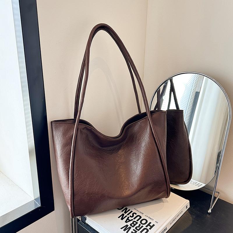 Soft Leather Large Capacity Bag for Women  Casual Women's Bags  Feminine Tote Bag