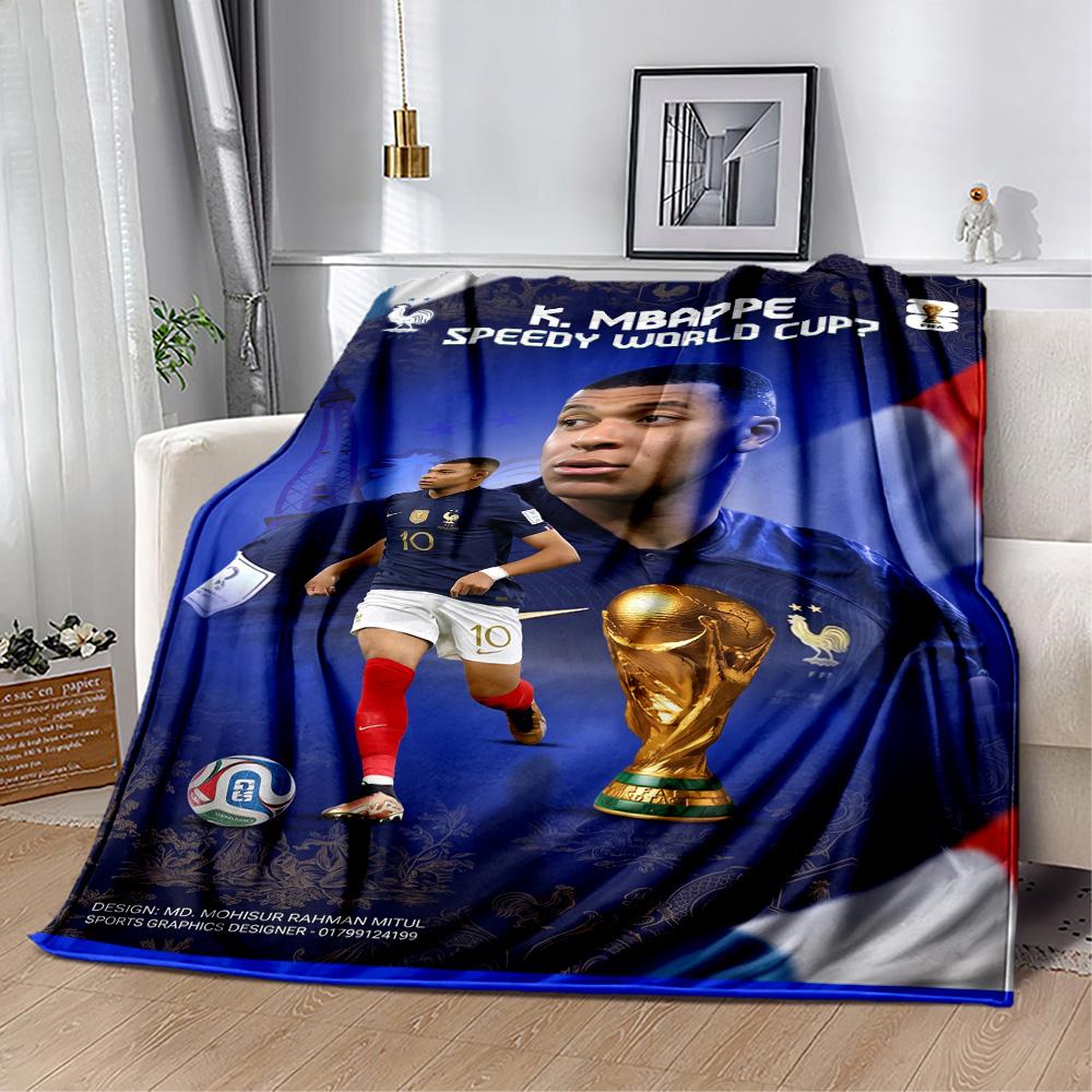 Mbappe 23 Blanket Durable Comfort Suitable for Office Couch Sofa Four Seasons Multipurpose Stylish Decor Gifts For Family Or Friends