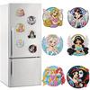 6Pcs Angel Series Diamond Art Fridge Magnet Diamond Painting Refrigerator Magnet DIY Fridge Stickers for Fridge Whiteboards