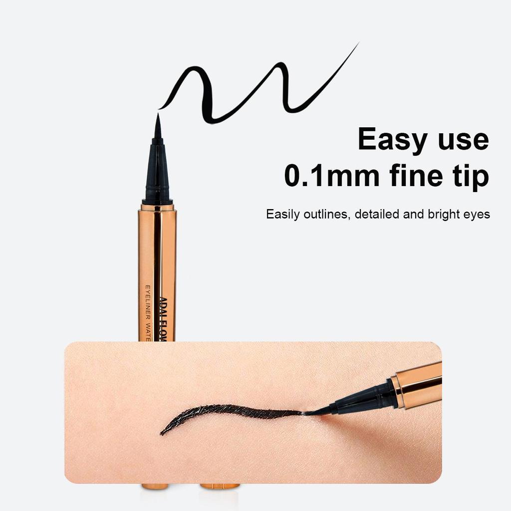 Wasserfester Eyeliner. Wischfest, färbt nicht ab, langanhaltende Farbe. Kaufen Sie 2 und erhalten Sie 1 gratis. Gold