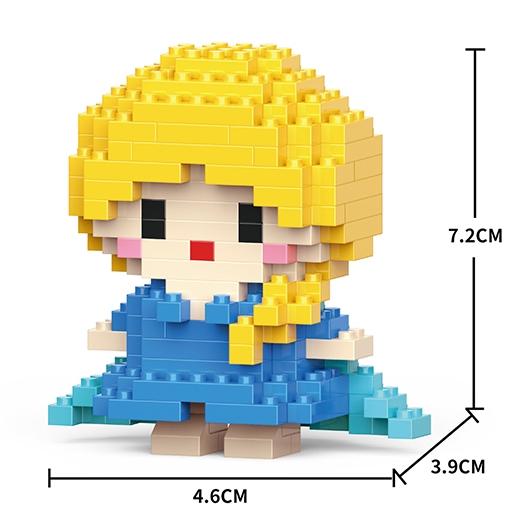 Disney Anime Prinzessin Bausteine Stitch Mickey Mouse Mini Action Spielfiguren Blöcke Spielzeug Ziegel Zusammenbauen Spielzeug Kinder Geschenke