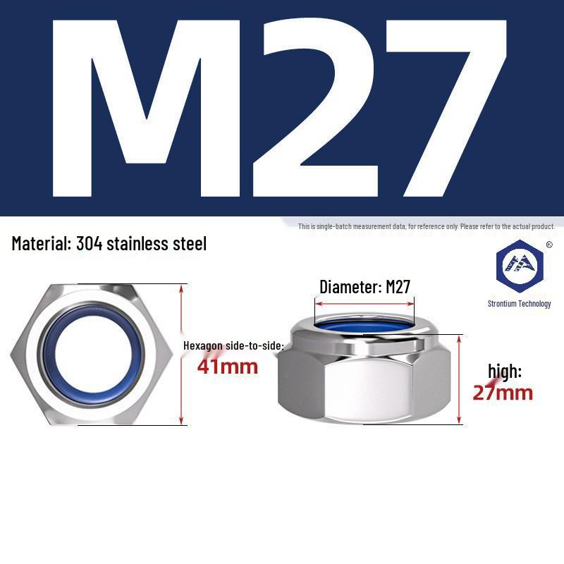 304 Stainless Steel Nylon-Insert Lock Nut DIN985
