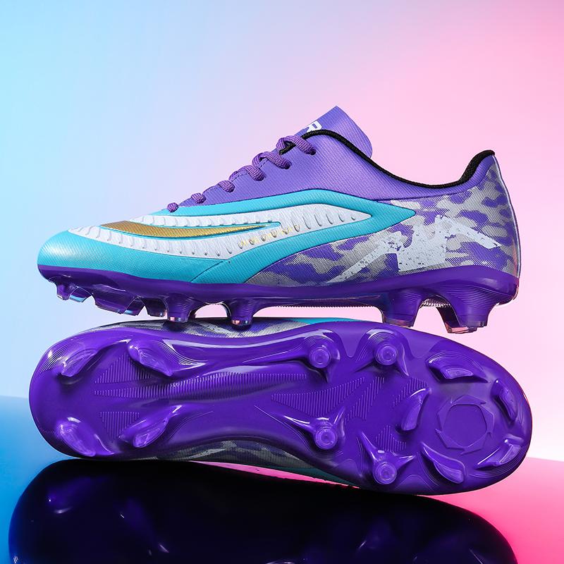 

New Men Football Boots Ankle Kids Cleats Grass Training High-Quality Soccer Shoes Tf/Fg Match Hot- Futsal Indoor Sport 35