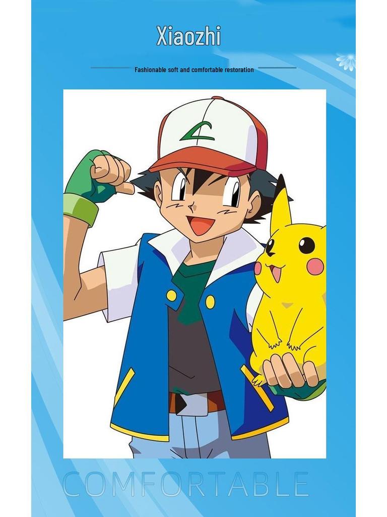 Summer Anime Pokémon Baby Ash Cosplay Costume Set