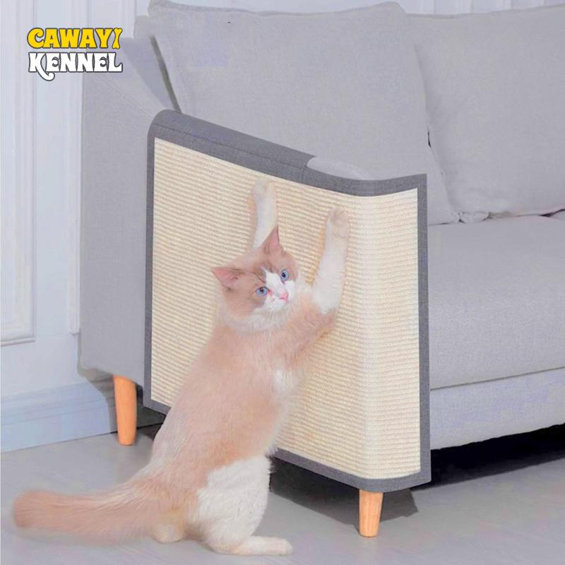 

CAWAYI KENNEL Когтеточка для кошек из сизаля, коврик для царапин, игрушечный стул для ног, царапины, невидимые принадлежности для ногтей, защитная накладка для мебели