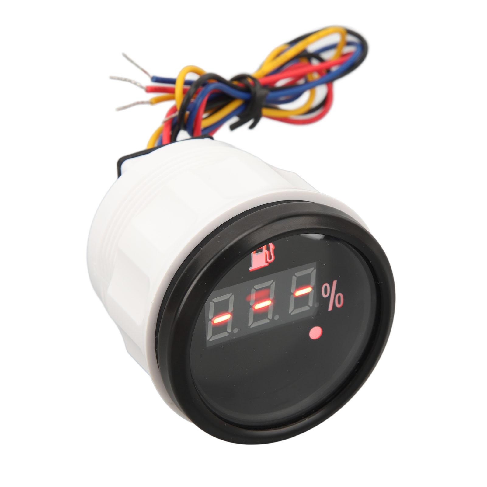 

52-мм указатель уровня топлива DC 9-32 В черный диск черная крышка цифровой указатель уровня топлива для автодомов яхт рыболовных лодок