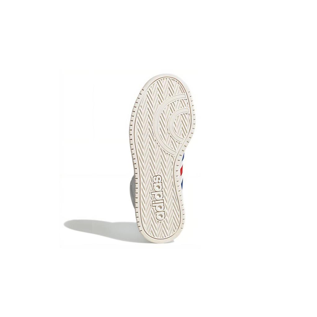 adidas Neo Hoops 2.0 Mid K Abrasion Resistant Breathable Mid Top Vintage Basketball Shoes White Kids' FW9121