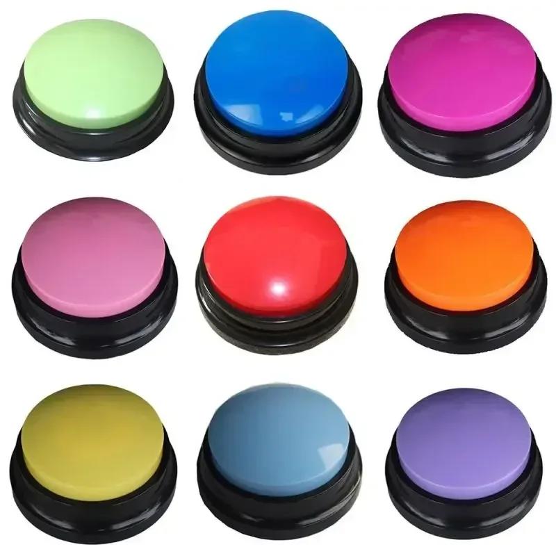 Personalized Sound Buzzers Recordable Answer Buzzers Talking Button Dogs Button for Communication Dog Training