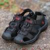 Sommer-Sandalen aus echtem Leder für den Außenbereich, Watschuhe, Römersandalen für Herren, Gladiator-Fahrschuhe, Strandsandalen mit offenen Zehen