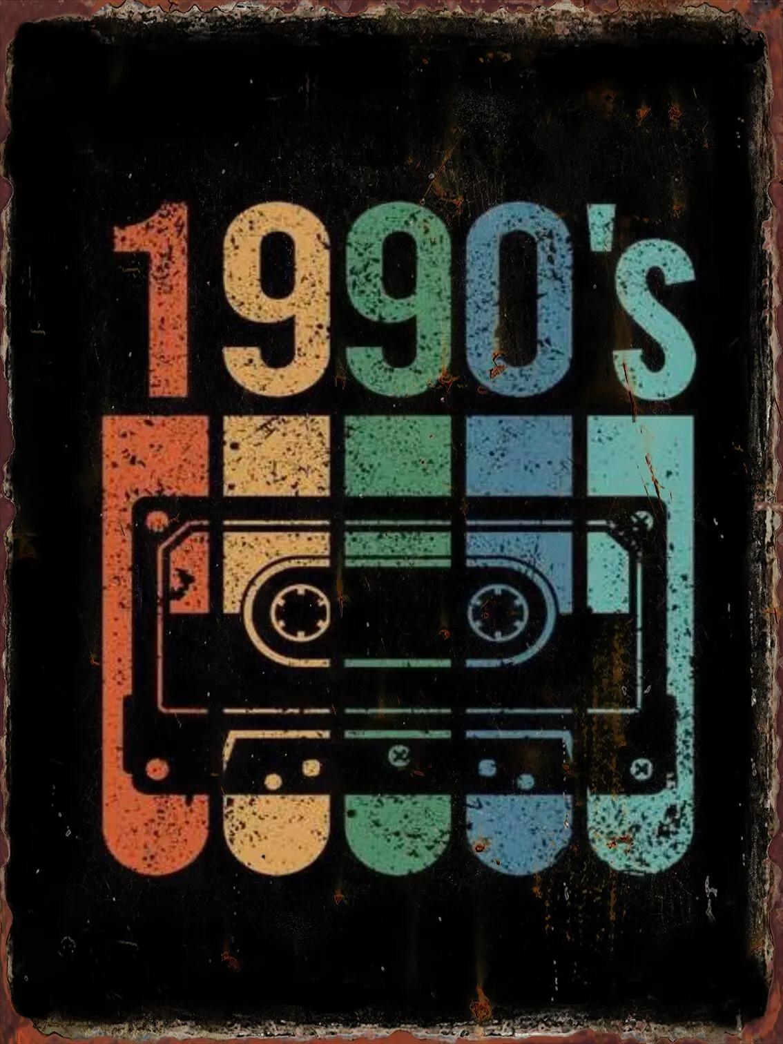 

Vintage s Tape Cassette Metal Tin Sign Retro Wall Decor for Home Hallway Bedroom Living Room Iron Painting Plaque 20x30cm