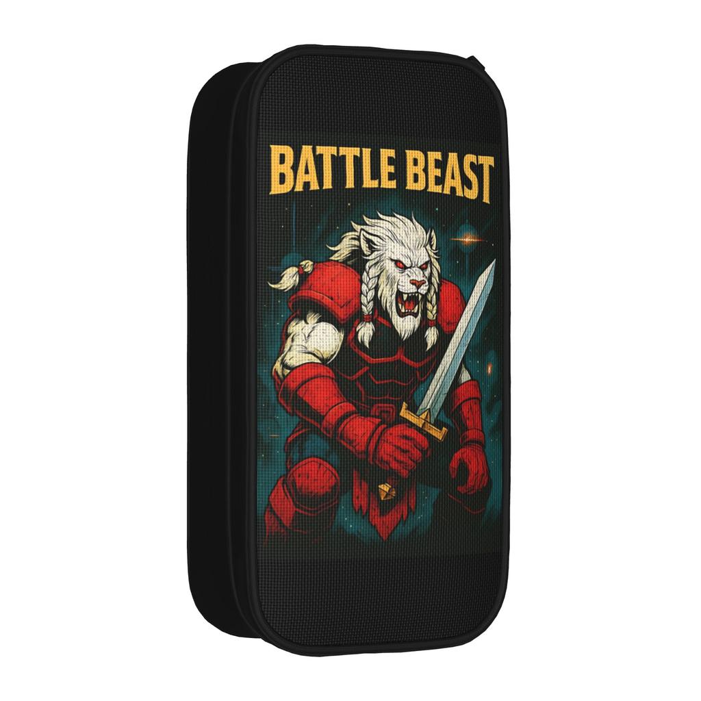 Lovely Art Inspired by Battle Beast Invincible Pencil Cases Pencil Box Pen Box Large Storage Bag School Supplies Stationery