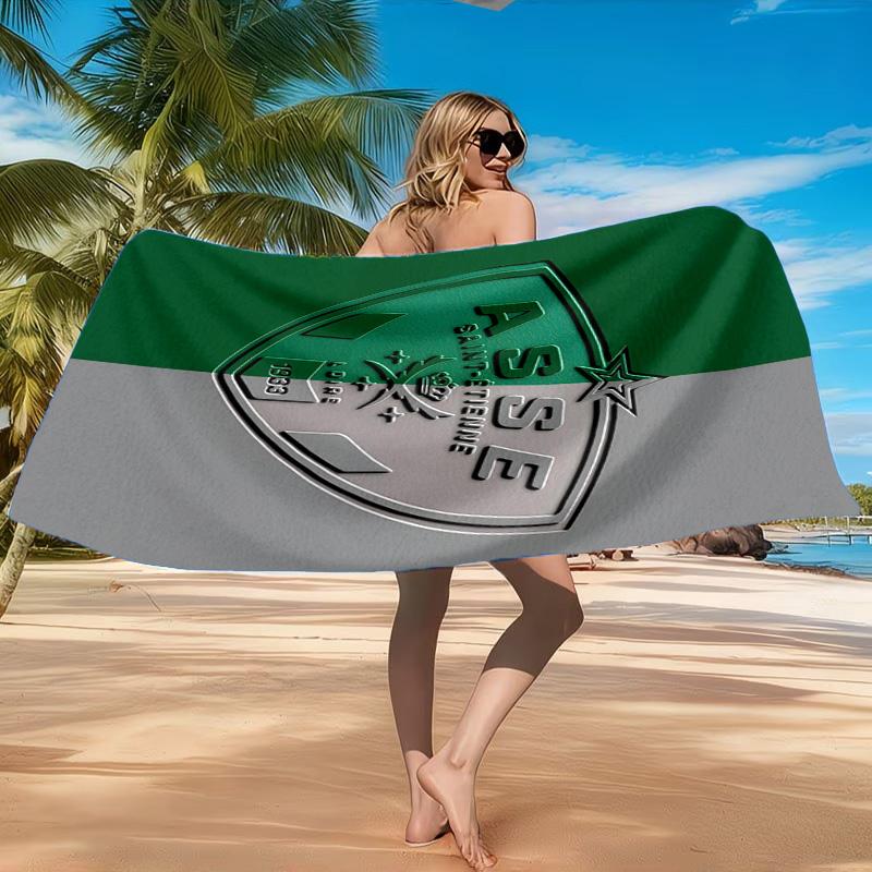 Asciugamano da Spiaggia Asse Saint-etienne Crest, Asciugatura Rapida, Facile da Curare, Adatto Sia per il Fitness che per le Vacanze al Mare, Essenziale per lo Sport