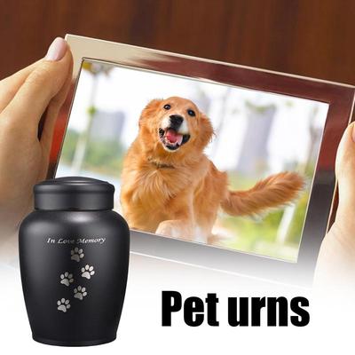 Metal Dog Urn Cat Ashes Stainless Steel Pets Urn Puppy Cremation Box Dogs Funerary Container  Sealed Design  Dignified Present