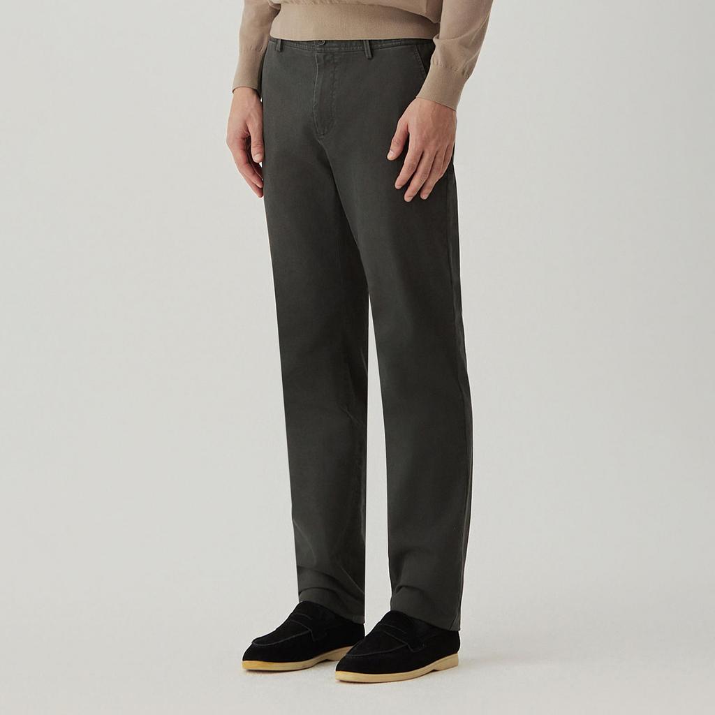 FERRAROMILANO Garment Washed Como Pants Charcoal (Am0Esl35238)