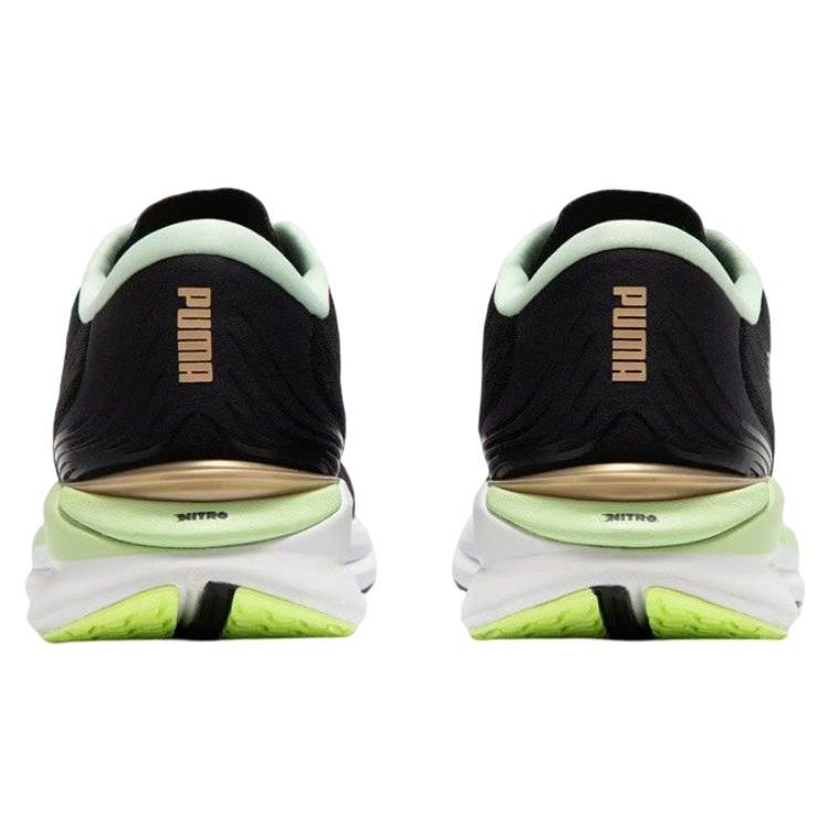 Puma Electrify Nitro 2 Comfortable Fabric Slip-Resistant Durable Low-Top Casual Running Shoes Men sneaker Black Green 377790-01