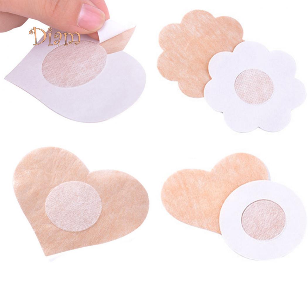 

lollipops 5 Pairs Women s Invisible Breast Lift Heart Flower Bra Sticker Nipple Covers