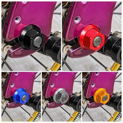 A1A2 1PC Bicycles Hubs Flanged Nut Aluminum Alloy Bike Wheel Flanged Nut