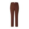 PORTS Women's Cocoa Dark Brown Tapered Casual Pants