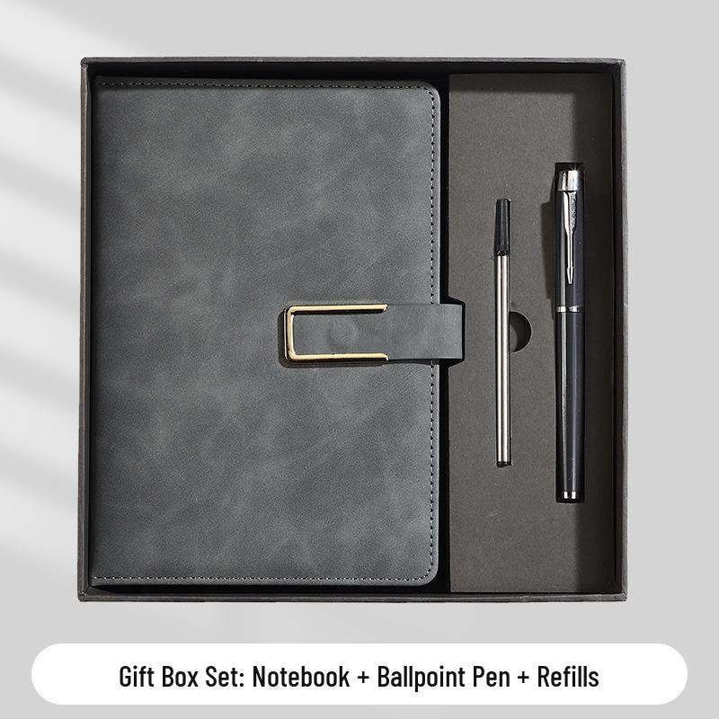 A5 Business Office Snap Button Notebook with Custom LOGO for Meetings