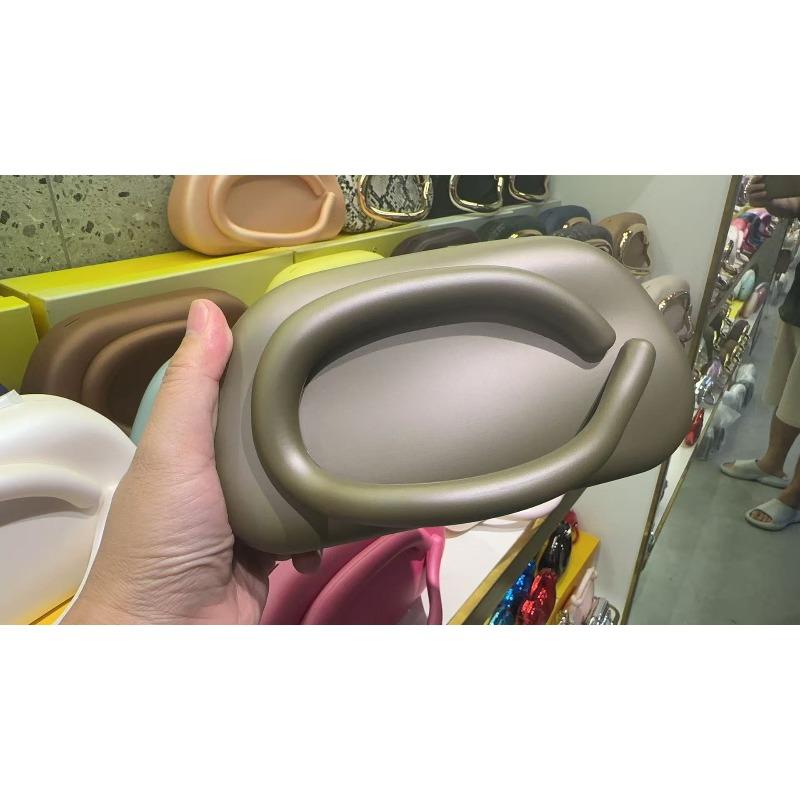 Trendy Classic Round Box Clutch Bag Dinner Bag Acrylic Bag Retro Metal Handle Shoulder Crossbody