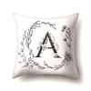 Polyester Pillowcase INS Style Garland 26 English Letter Printing Pillowcase Waist Cushion Car Seat Cover
