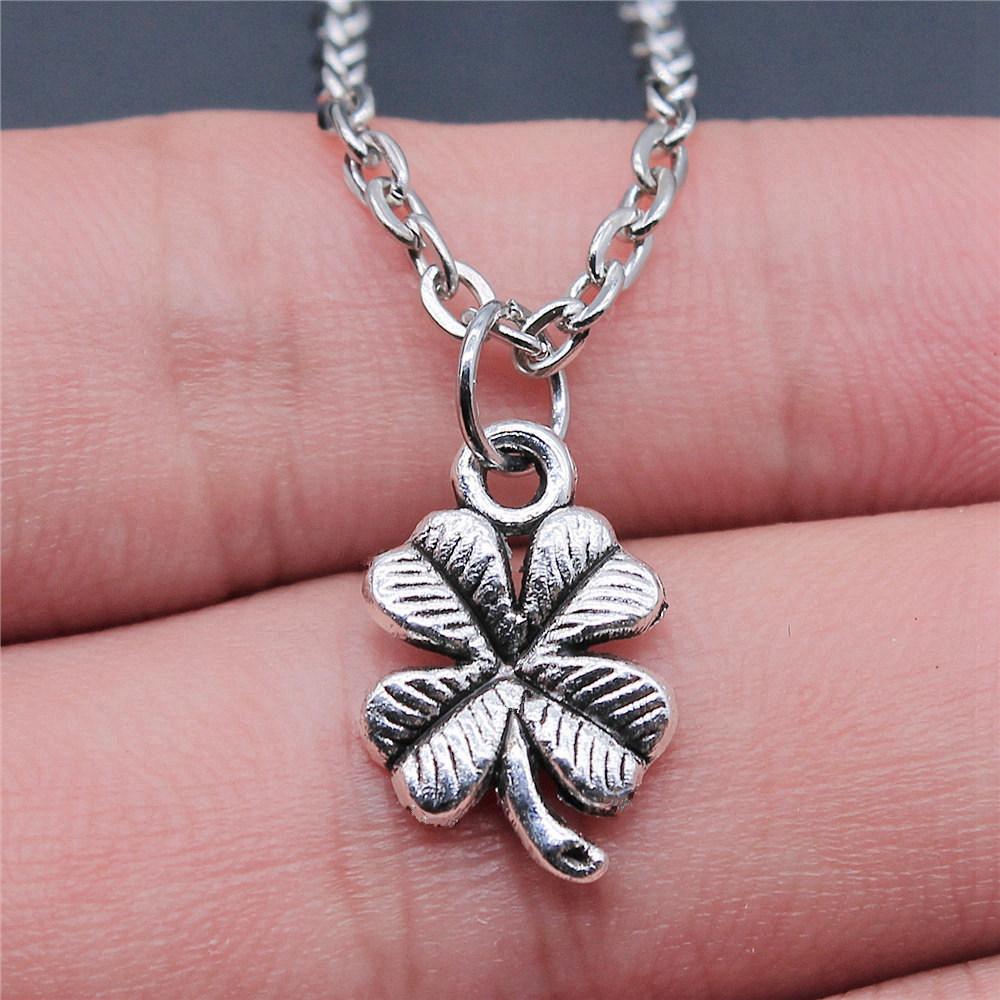 Necklace On The Neck 43cm Chain Clover Mushroom Leaf Kids' Jewelry Materials QN016